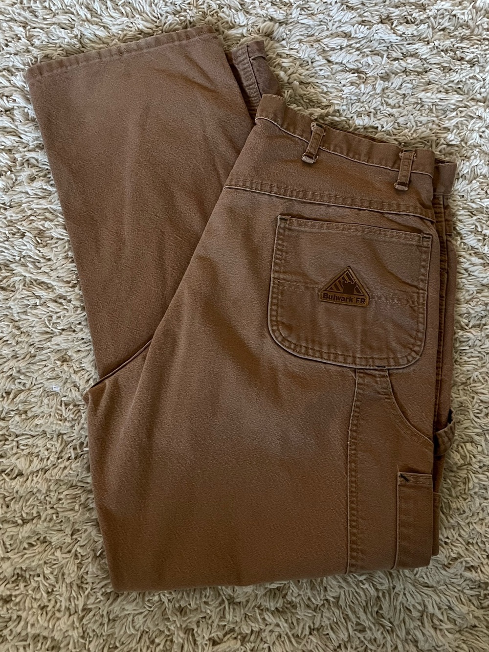 Men’s Bulwark FR CARGO Brown Work Jeans